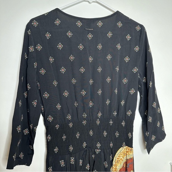 NWT DESIGUAL Women’s Gelia Bohemian Handkerchief Midi Dress Size 40 US 6 - Picture 9 of 10